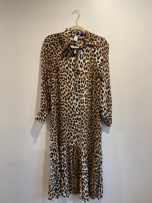 H&M long sleeve midi dress / Size XS / EUC