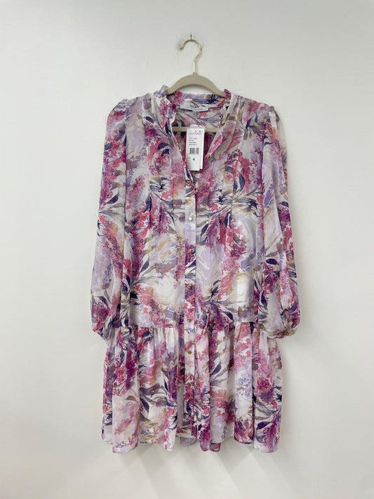 Julia Jordan long sleeve button down swing mini dress Size 4 /NWT