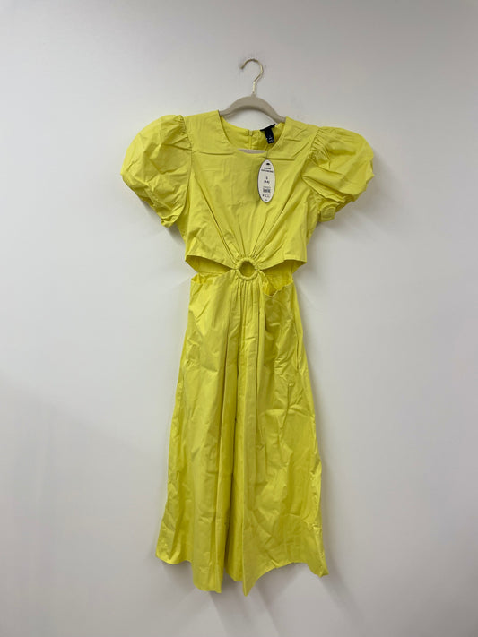 Scoop puffed sleeve o-ring midi dress Size S / NWT