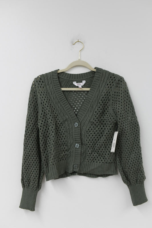 No Boundaries mesh cardigan sweater Size M / NWT