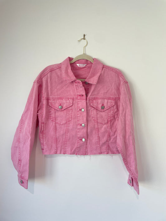 No Boundaries crop Jean jacket Size M / NWT