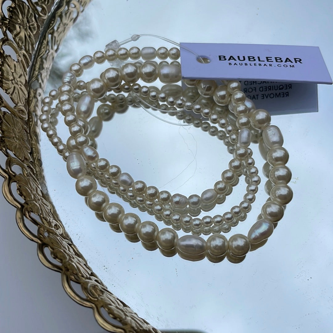 Baublebar pearl bracelets