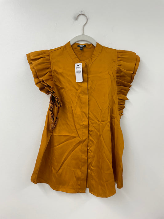 Express sleeveless button up top  Size S /NWT