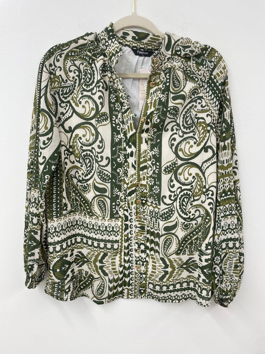 Amazon long sleeve blouse Size S / NWT