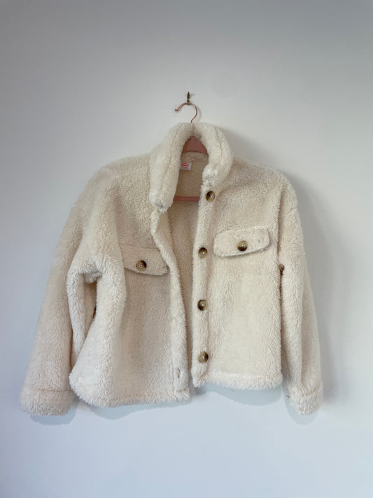 Wonder Nation fuzzy jacket Size L / EUC