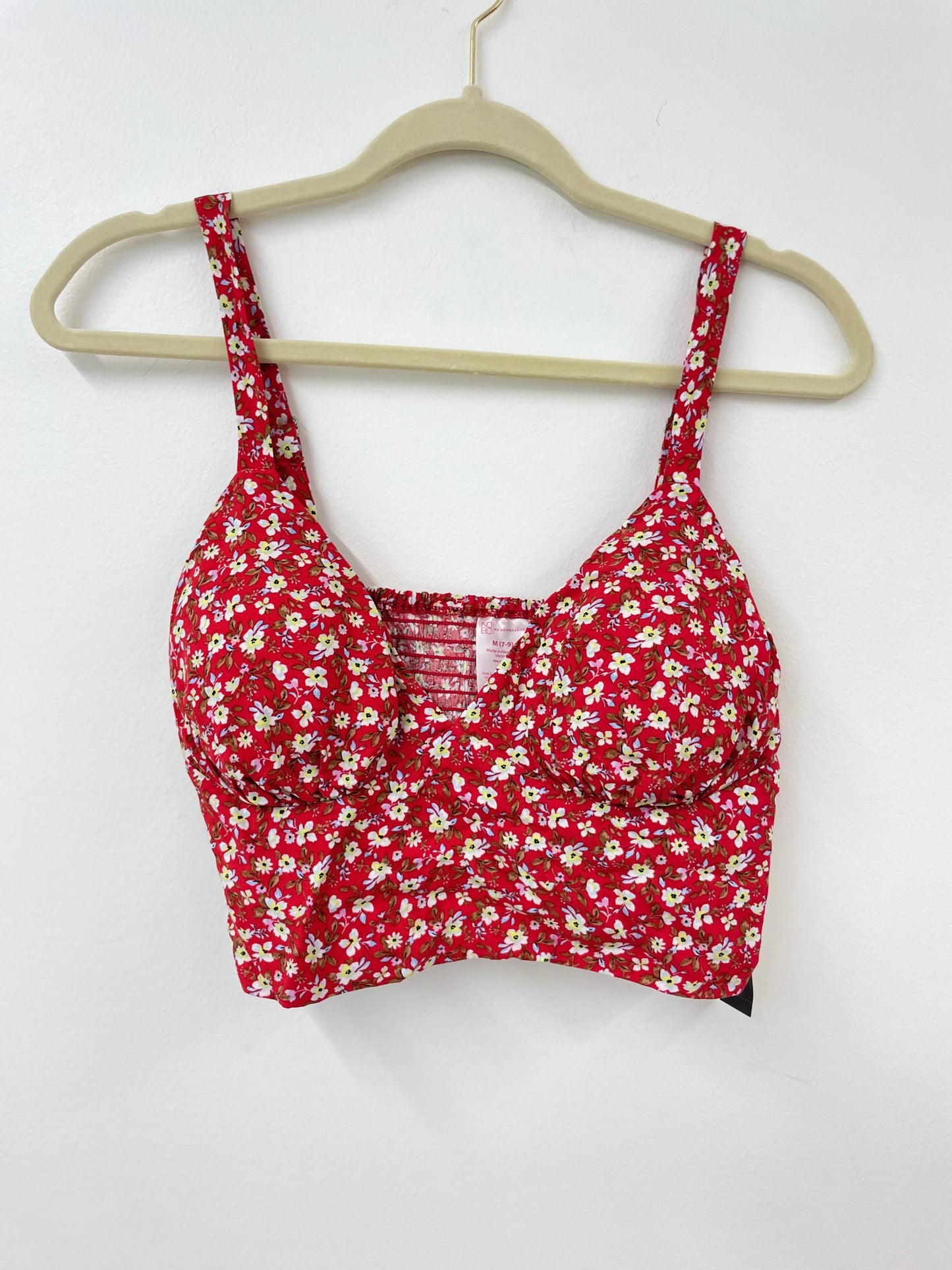 No Boundaries high waisted tie skirt/crop top set Size M / NWT