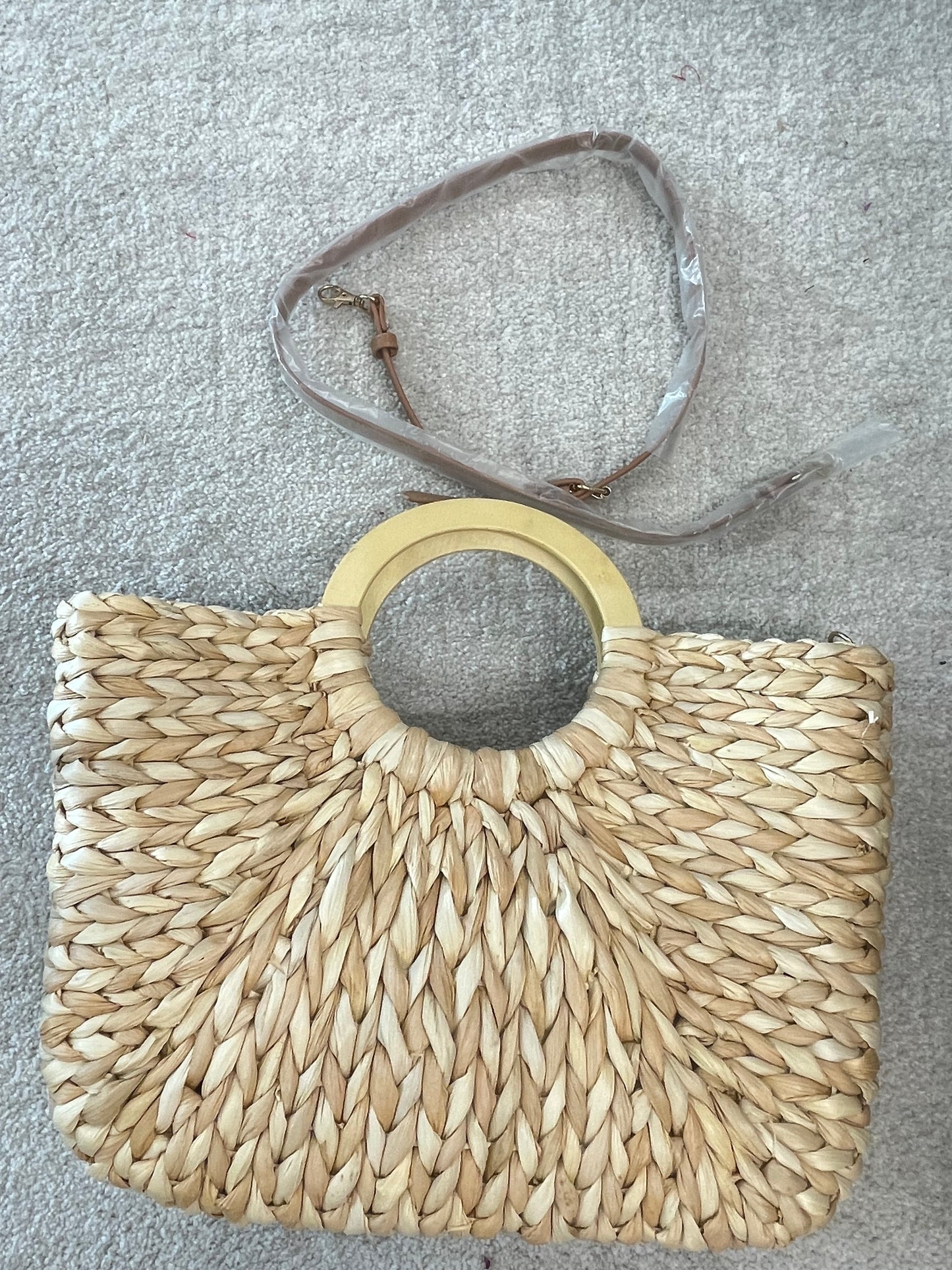 Sole Society straw bag