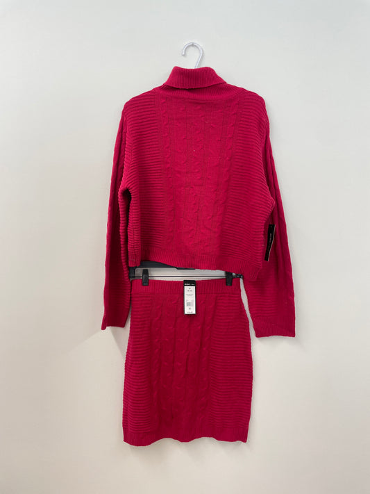 BCBG matching set sweater Size L & Sweater skirt M / NWT