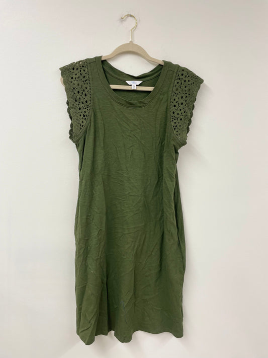 Time and True crochet sleeve detail mini dress Size S/ EUC