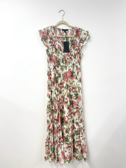 Gibson look flutter sleeve smocked maxi dress Size S / NWT