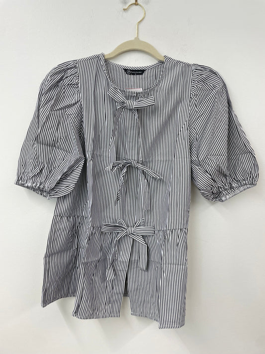 PRETTYGARDEN Women's Bow Front Top with Puff Sleeves Sizes S / NWT