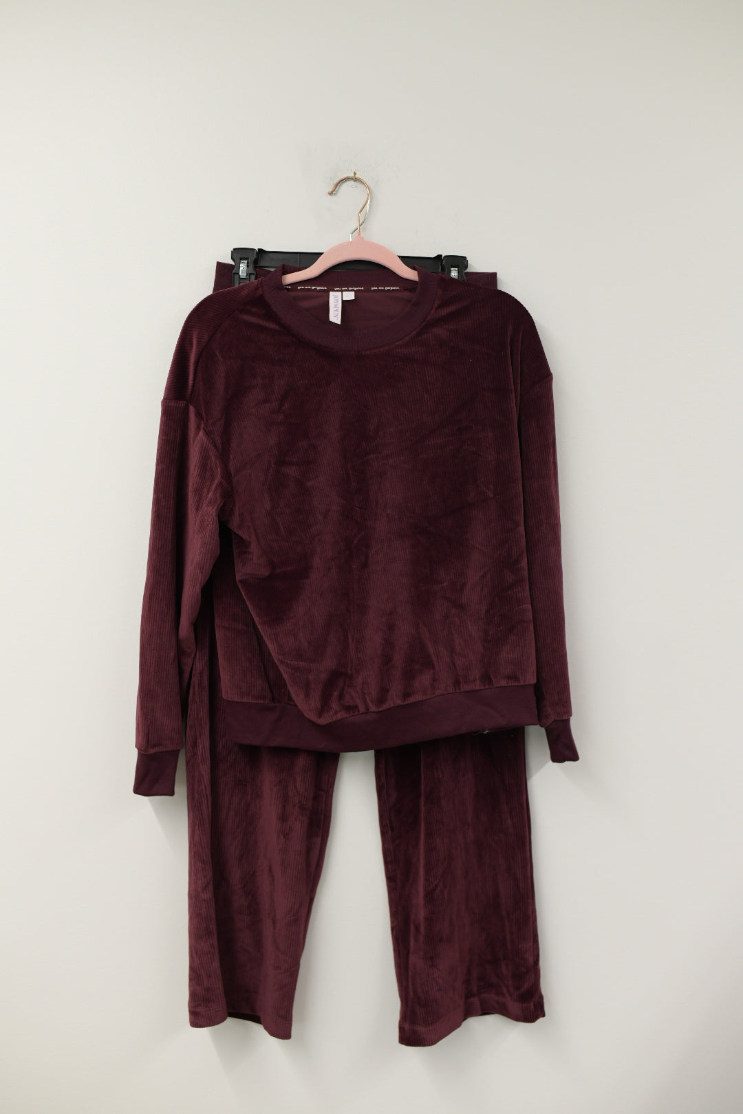 Joyspun ribbed velour pj set Size S / EUC
