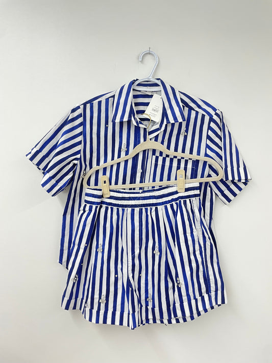 Free Assembly roll cuff shirt set Size S / NWT