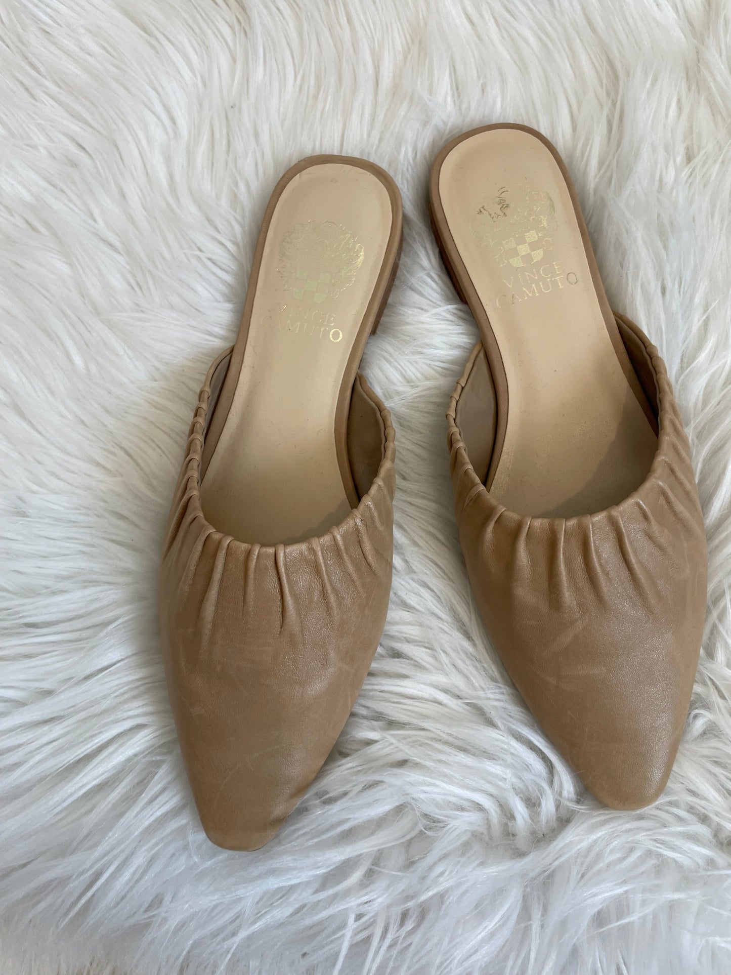 Vince Camuto pressen leather mules Size 7.5