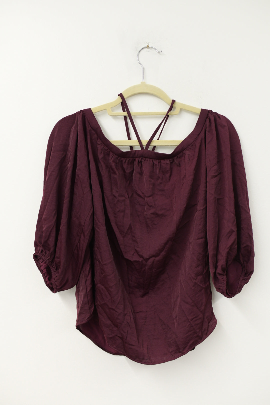 Express off the shoulder halter 3/4 sleeve top Size S / NWT