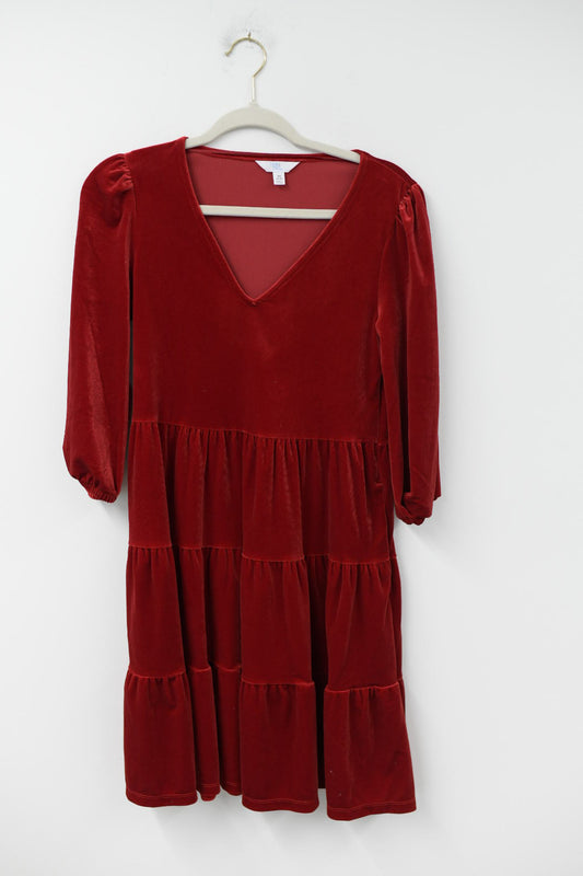 Time and Tru velvet mini dress Size XS / EUC