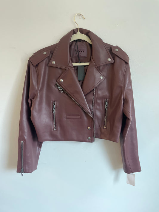 BlankNYC faux leather crop jacket Size S / NWT