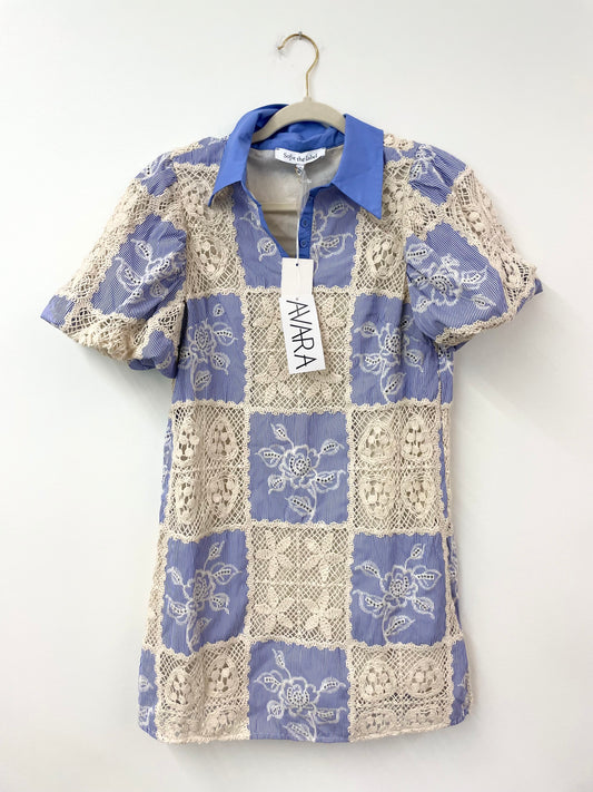 Avara Delise puffed sleeve mini dress Size S / NWT