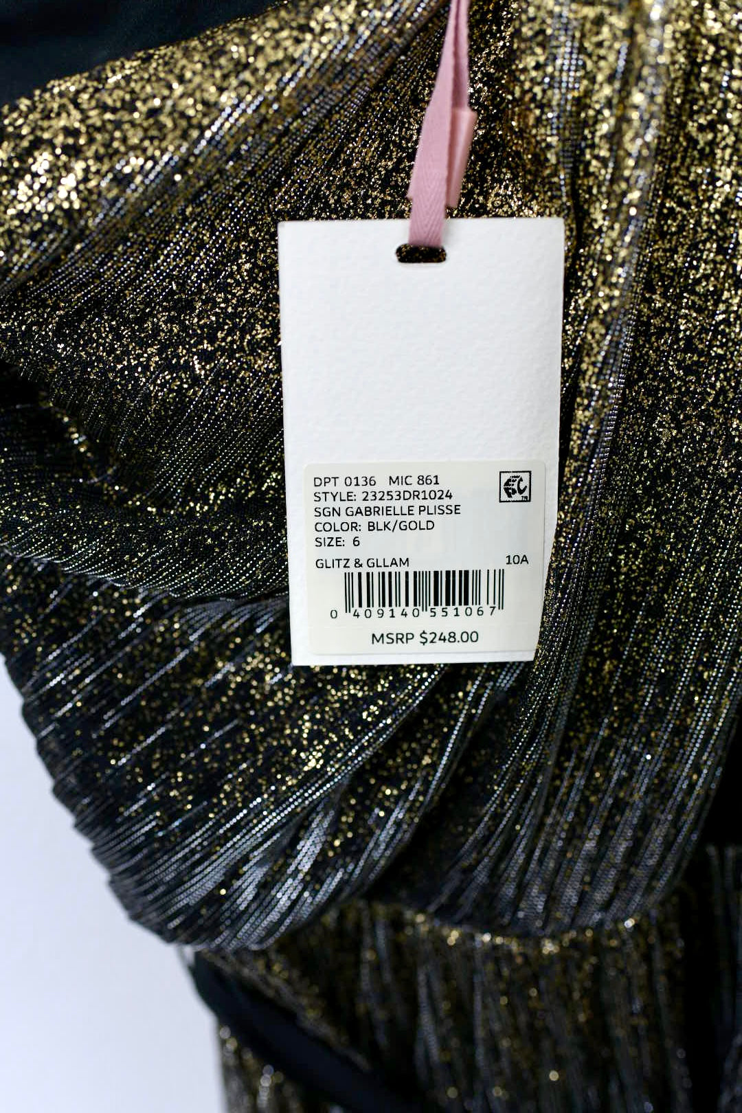 Alex Marie off the shoulder floor length gown Size 8 / NWT