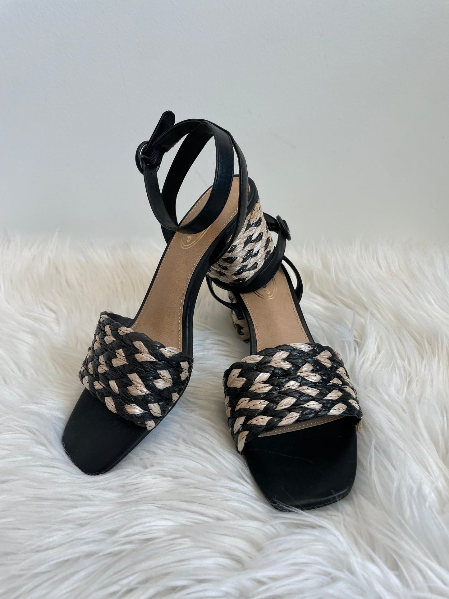 Scoop Jute Wrapped Block Heel Sandals Size 7.5