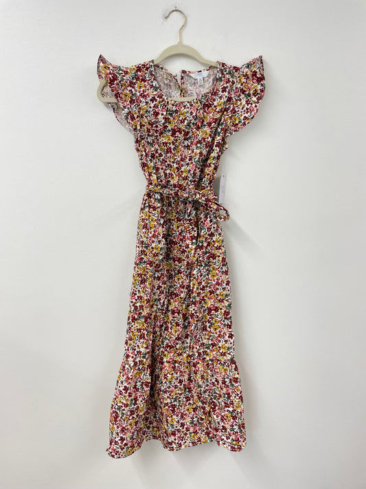 Time and Tru ruffle sleeve tiered midi dress Size XS / NWT