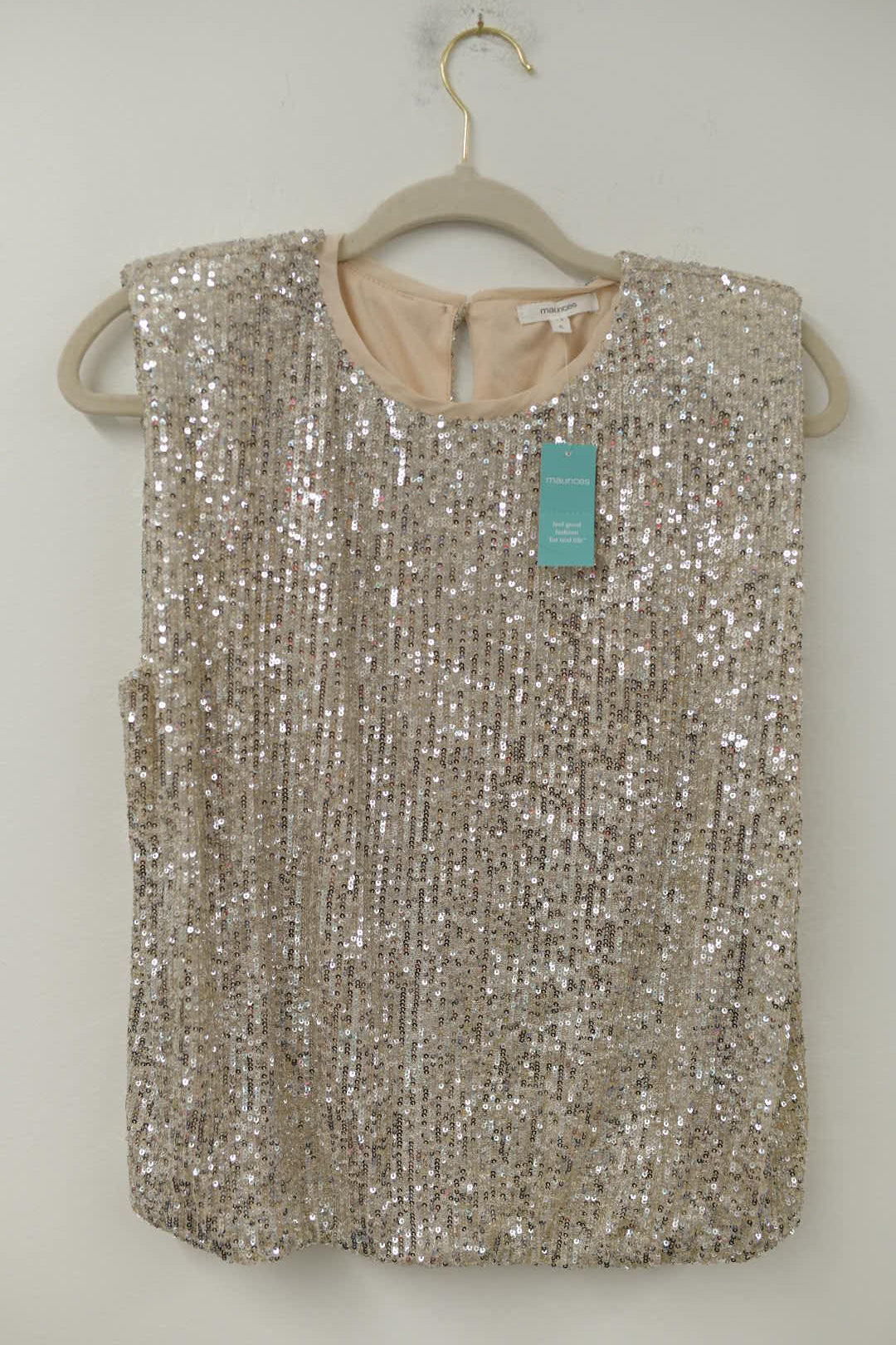 Maurice’s sequin top Size S / NWT
