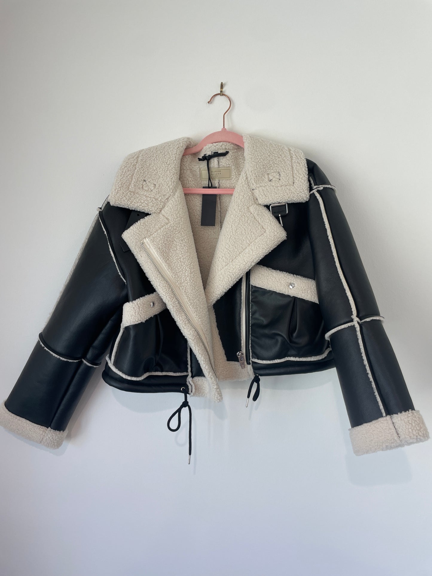 BlankNYC Sherpa faux leather jacket Size S / NWT