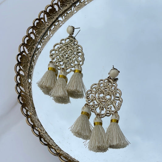 Tassel dangle earrings