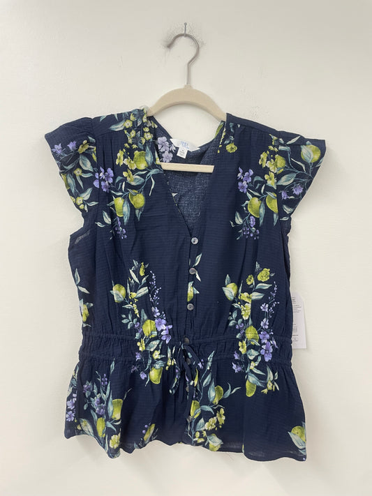 Time and Tru peplum flutter top Size S /NWT