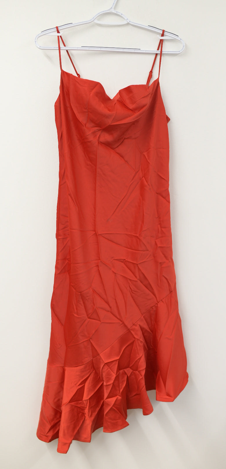 Scoop asym ruffle cami midi dress Size S / NWT