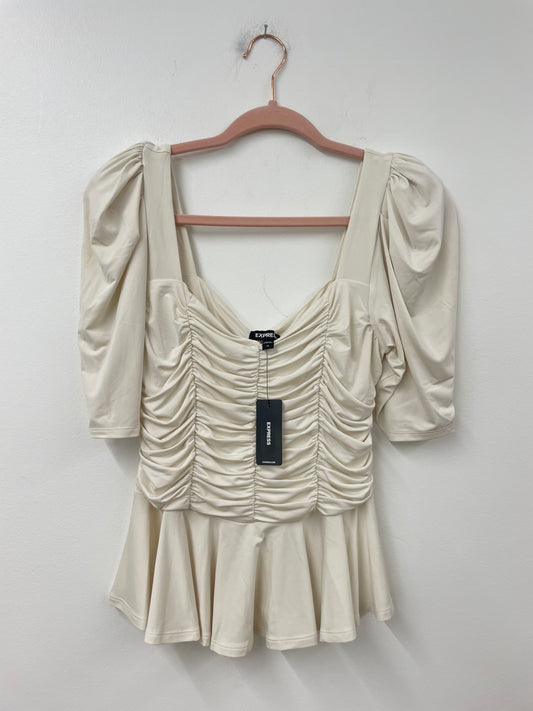Express ruched top Size M fits like a S - NWT