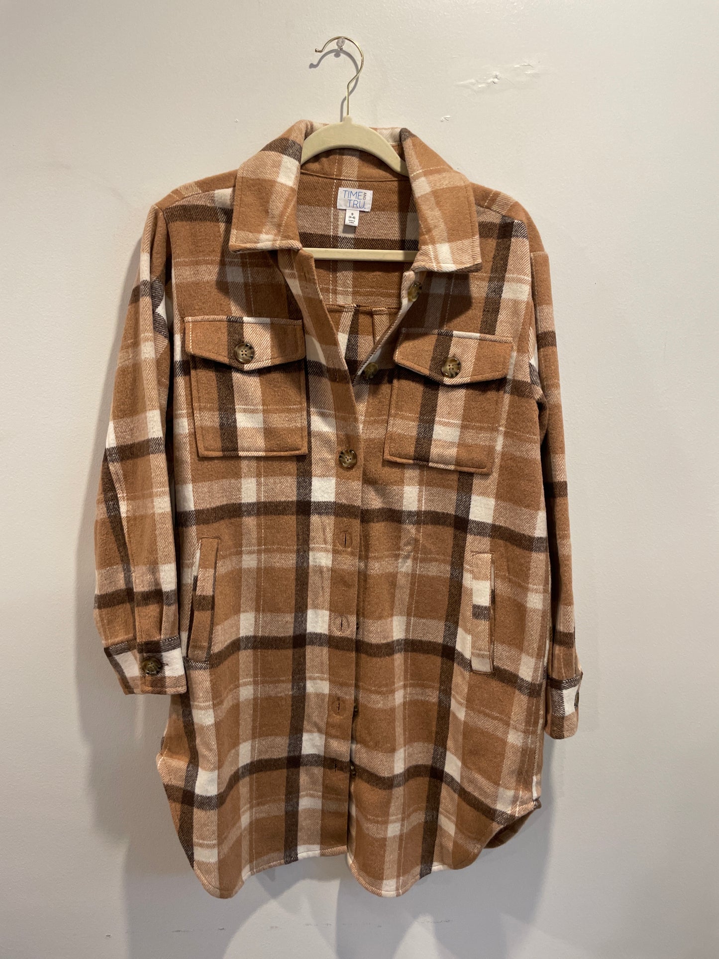 Time and Tru plaid shacket / Size S / EUC