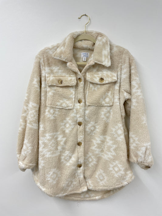 Time and Tru Sherpa shacket Size S / EUC