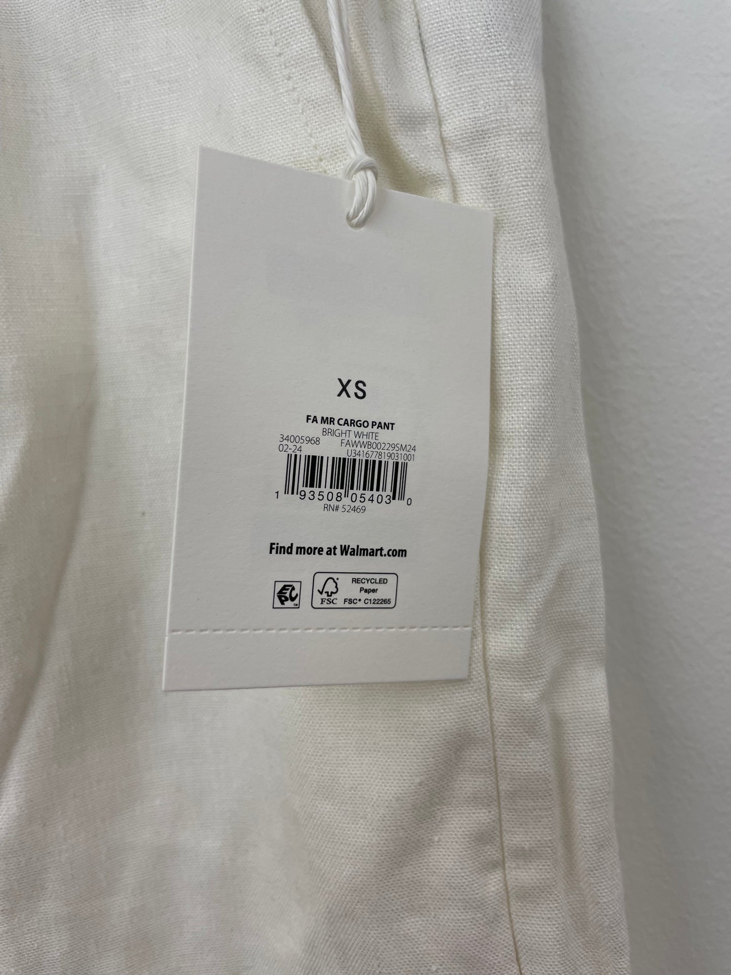 Free Assembly linen cargo pants Size XS / NWT