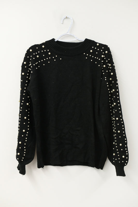 Pearl sleeved sweater Size M / EUC