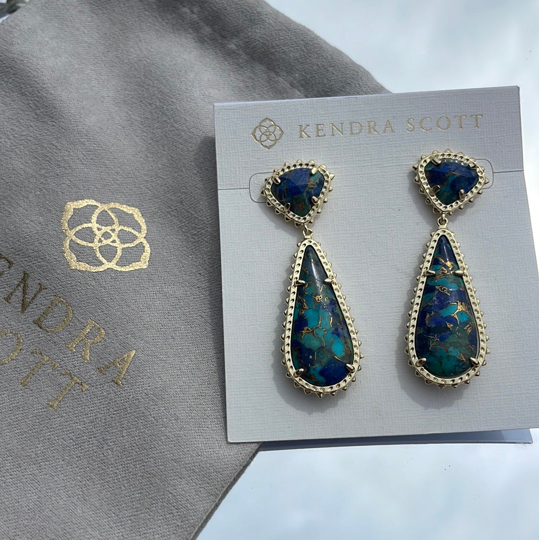 Kendra Scott Payton Drop Gold Earrings