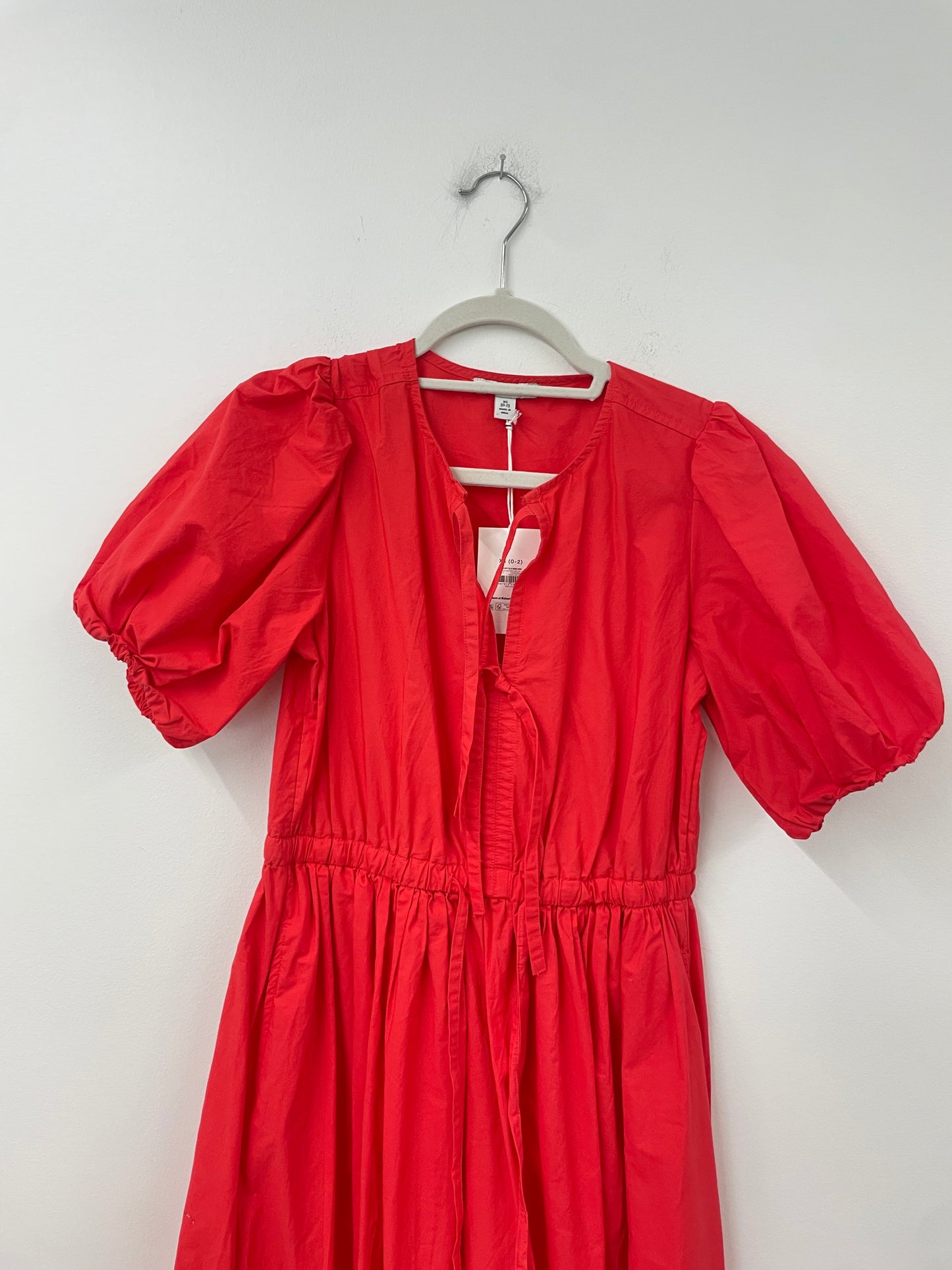 Free Assembly puffed sleeve midi dress Size XS / NWT