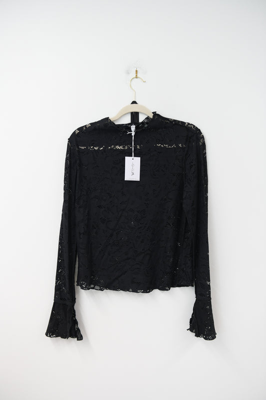 Jessica Simpson long sleeve lace blouse Size M / NWT