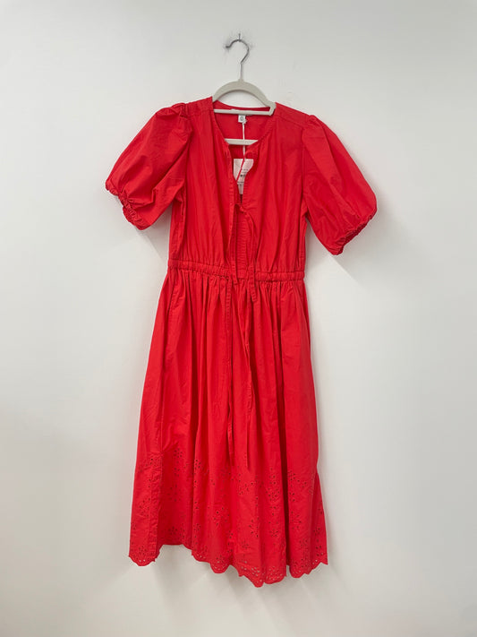 Free Assembly puffed sleeve midi dress Size XS / NWT