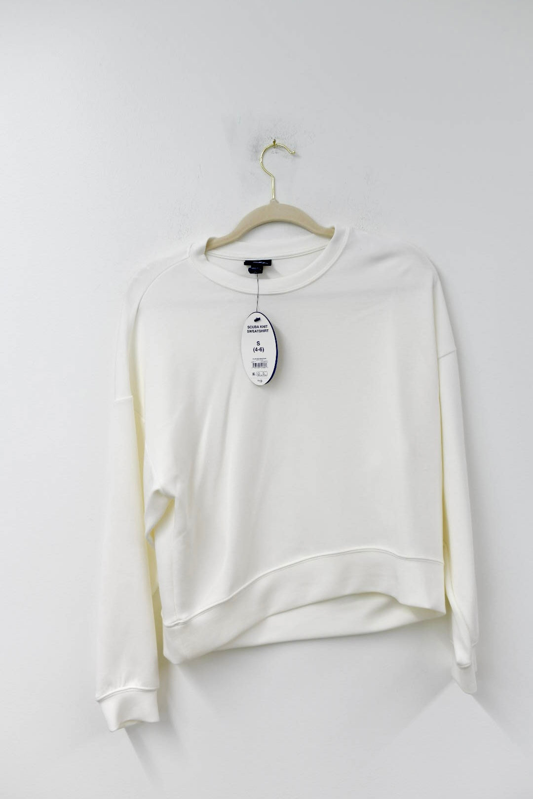 Scoop scuba knit sweatshirt Size S / NWT