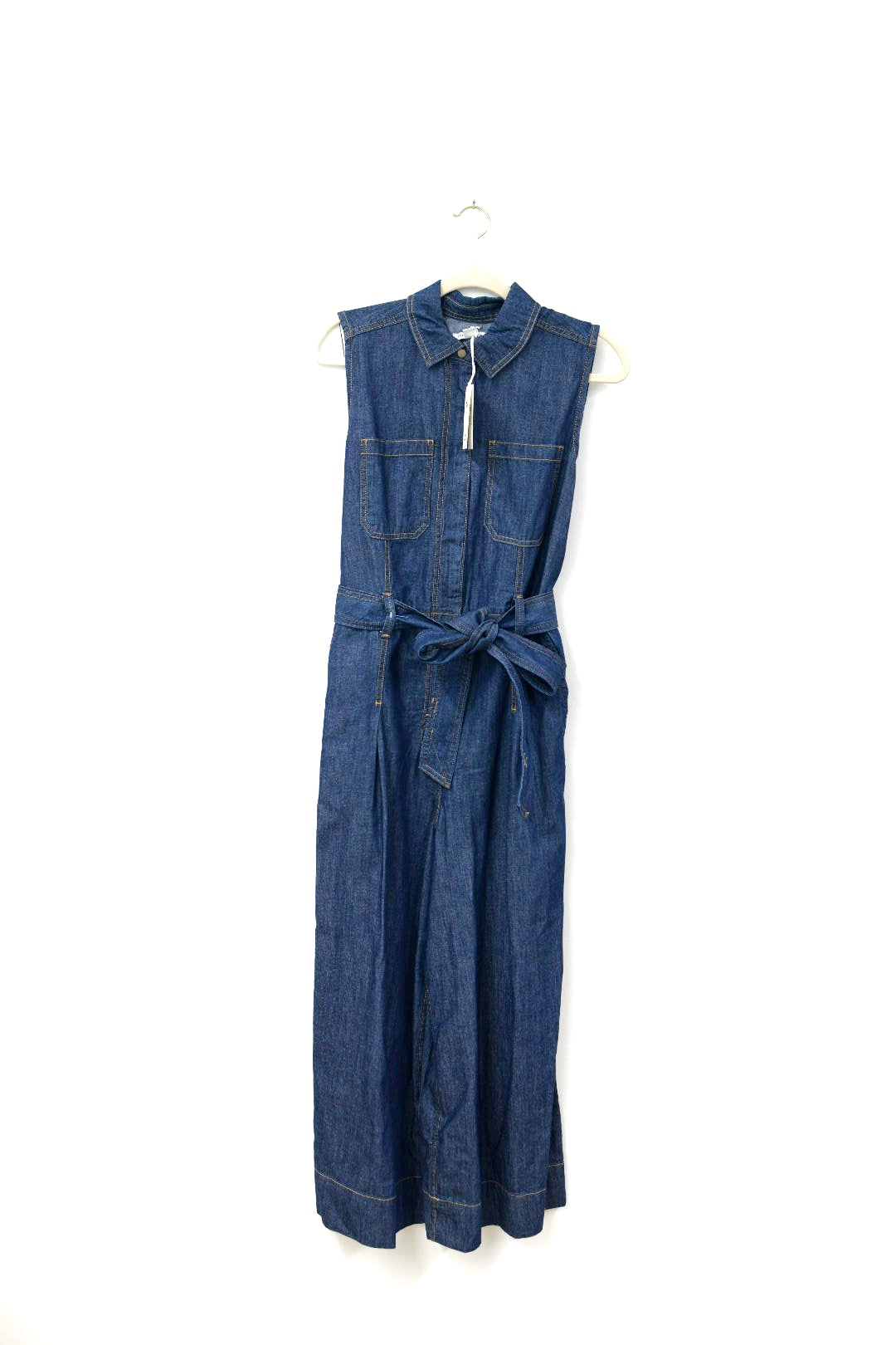Free Assembly sleeveless denim jumpsuit Size S / NWT