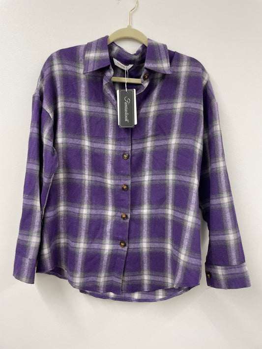 Fantaslook flannel  button up Size S / NWT
