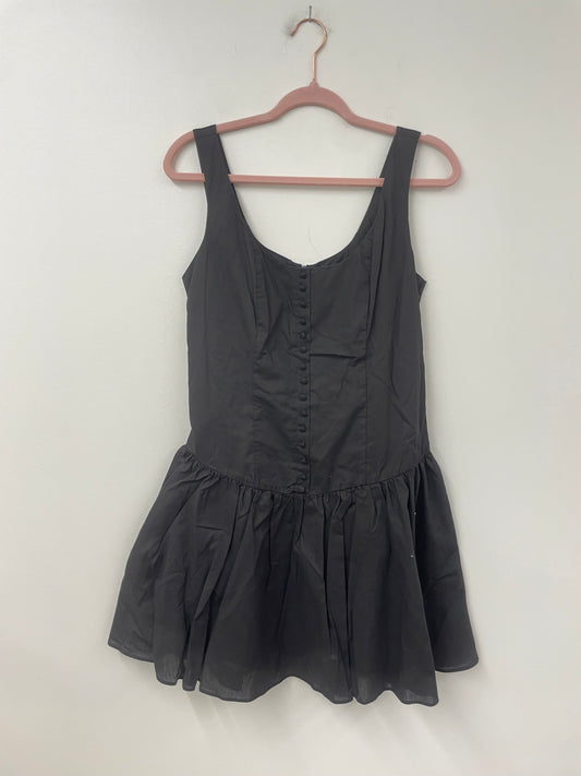 Scoop button front poplin mini dress Size S/ NWT