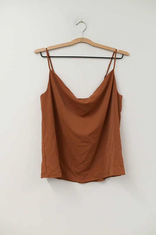 Scoop cowl neck cami top Size S / NWT