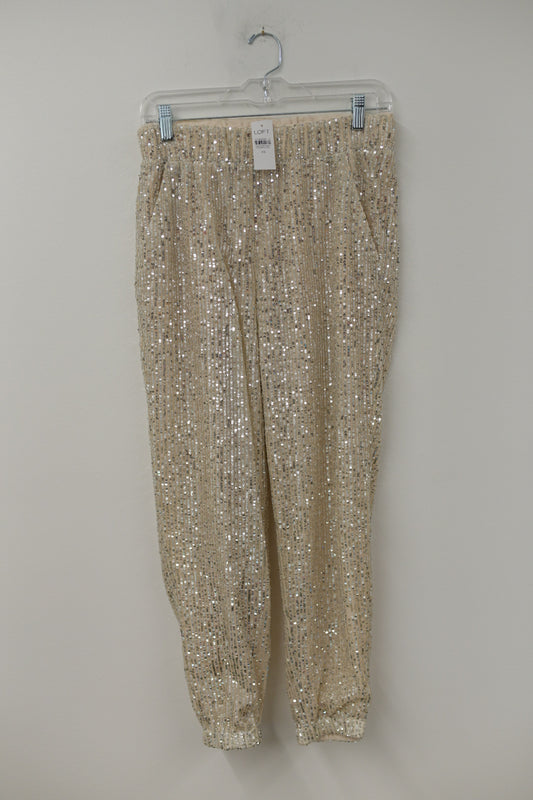 Loft sequins joggers Size XS / NWT