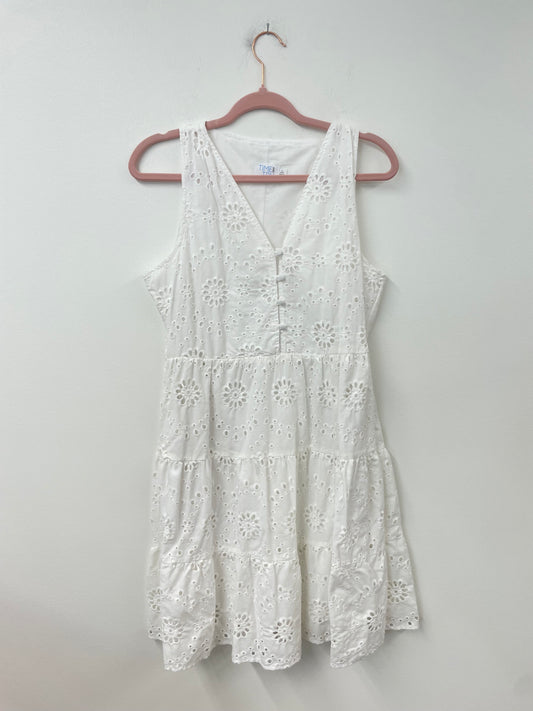Time and Tru eyelet sleeveless mini dress Size S /EUC
