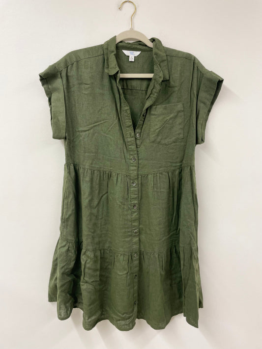 Time and Tru button up tiered mini dress Size S / EUC