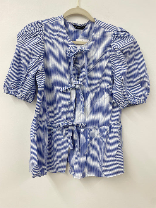 PRETTYGARDEN Women's Bow Front Top with Puff Sleeves Sizes S / NWT