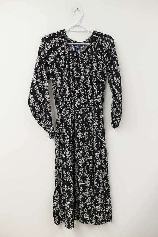 Chaps long sleeve midi dress Size S /EUC