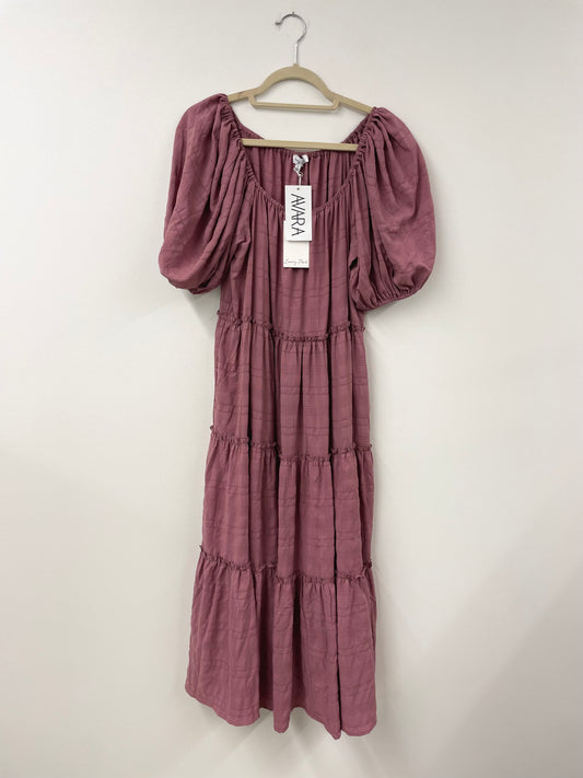 Avara -Emory Park puffed sleeve maxi dress Size S /NWT